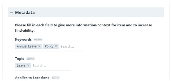 Screenshot of GreenOrbit keeping files organized with metadata and tags