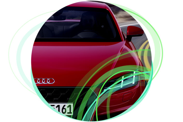 Audi car for the Audi Intranet case study.
